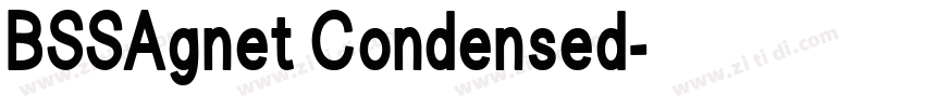BSSAgnet Condensed字体转换